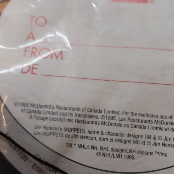 1995 McDonald's Jim Henson Muppets NHL Hockey Plush Set - Set of Four Muppets - Picture 11 of 15